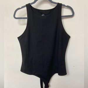 Saslax Black high neck bodysuit